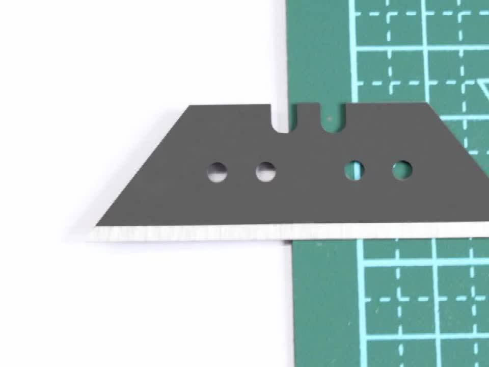Sharpest Four Hole Double Edge Carpet Utility Knife Trapezoid Blade