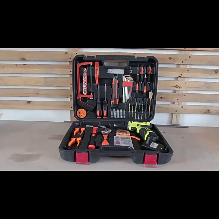 必备神器！电钻维修全部套木工箱，让你变身家庭DIY大师️