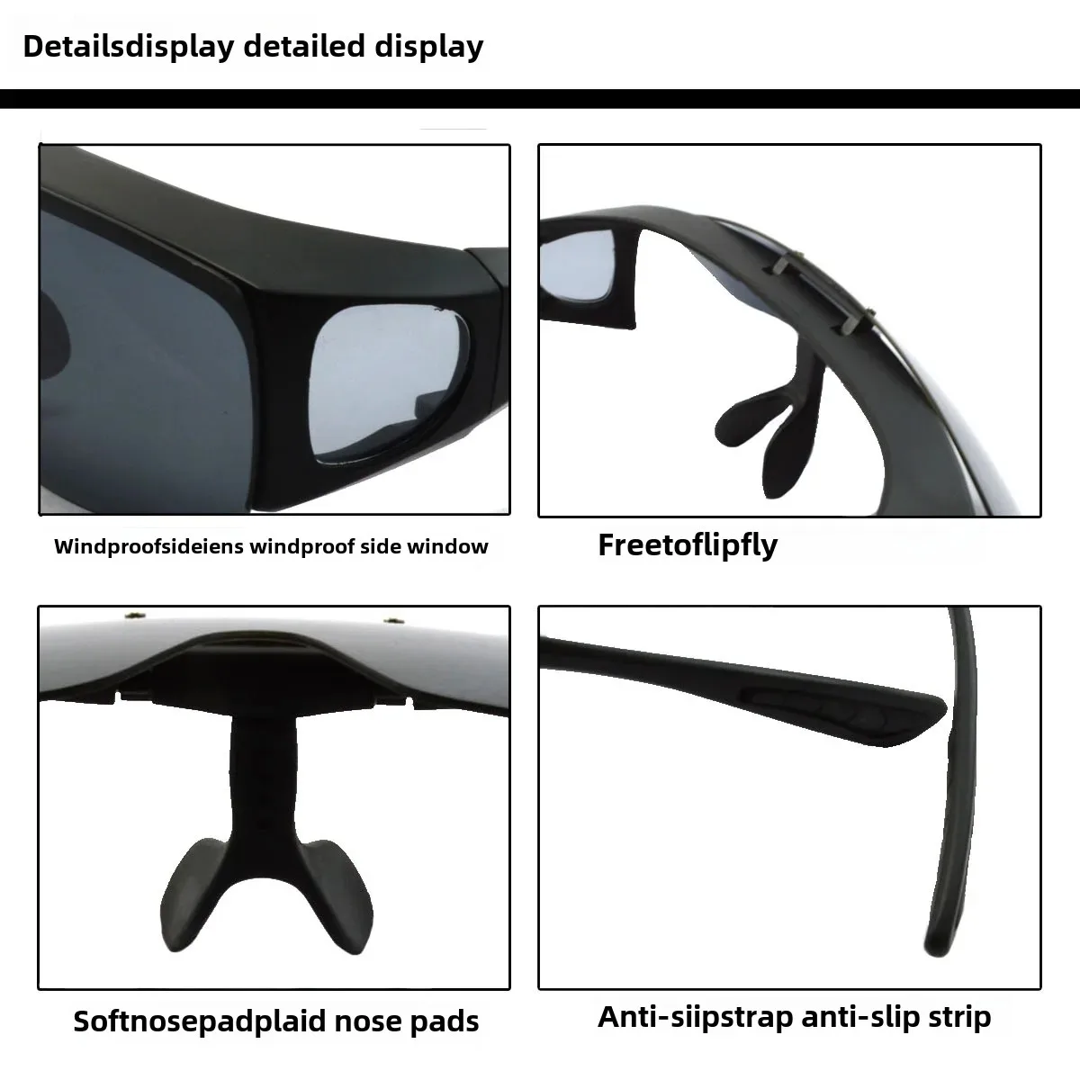 Day and night drivers driving sunglasses night fishing watch drift increase clarity anti-glare fishing glasses outdoor polarized sunglasses