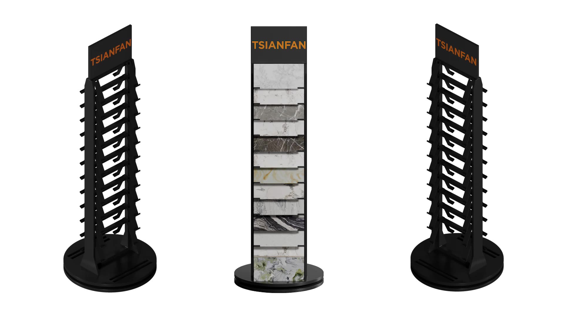 Tsianfan Custom Sintered Stone Slab Tiles Quartz Display Stand Floor