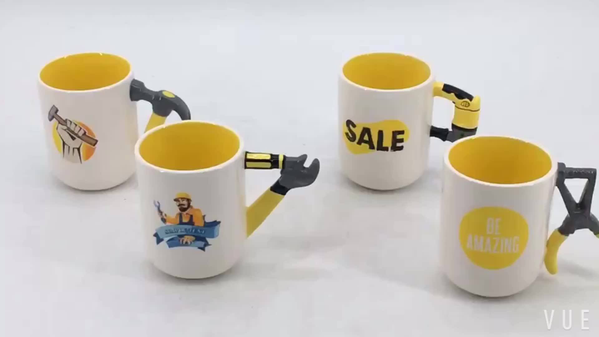 Novelty Coffee Mug 3d Souvenir Mug Hammer Handle Ceramic Porcelain