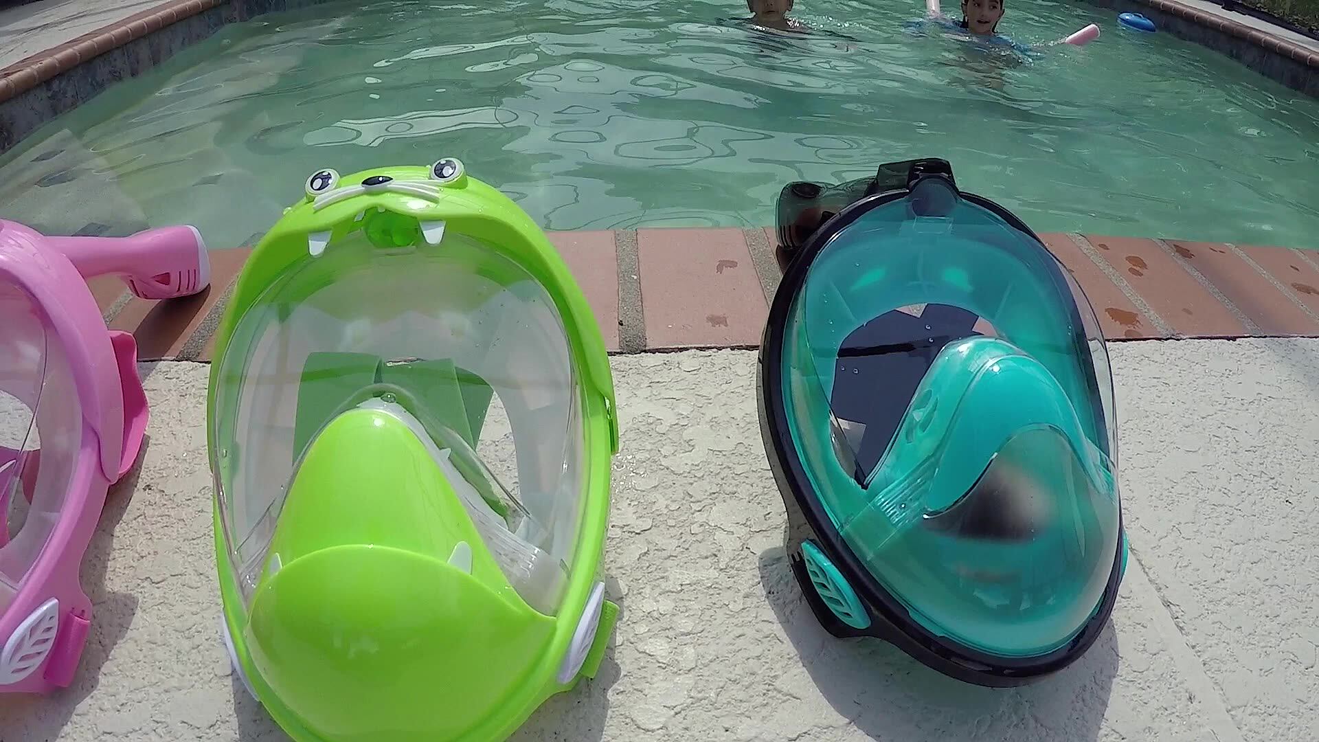 Swimming Pool Outdoor Snorkeling Kids Diving Snorkel Full Face Mask