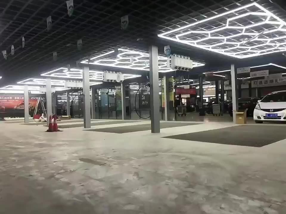 Car Washing Booth Car Ceiling Detailing Lights Garage Lamp Car Hexagon