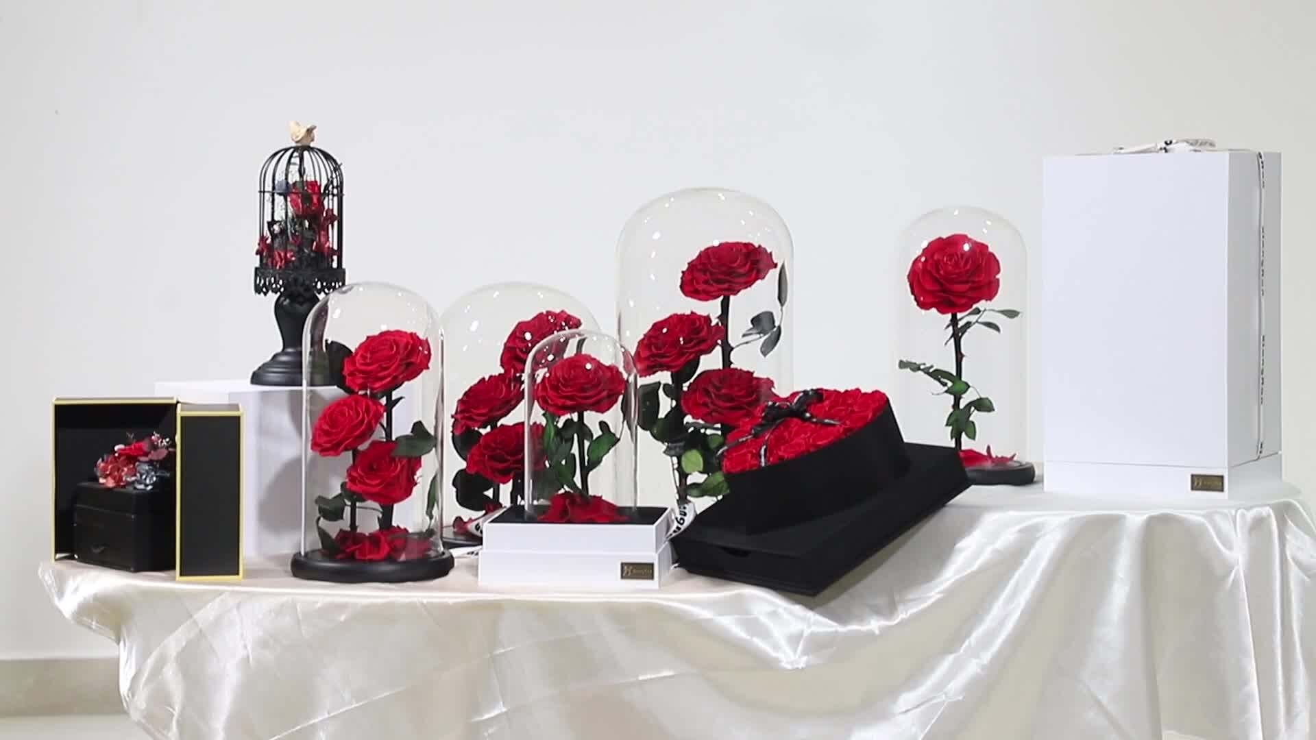 Classics Eternal Rose Preserved Flower In Glass Dome Roses Wholesale Beauty Eternal Preserved