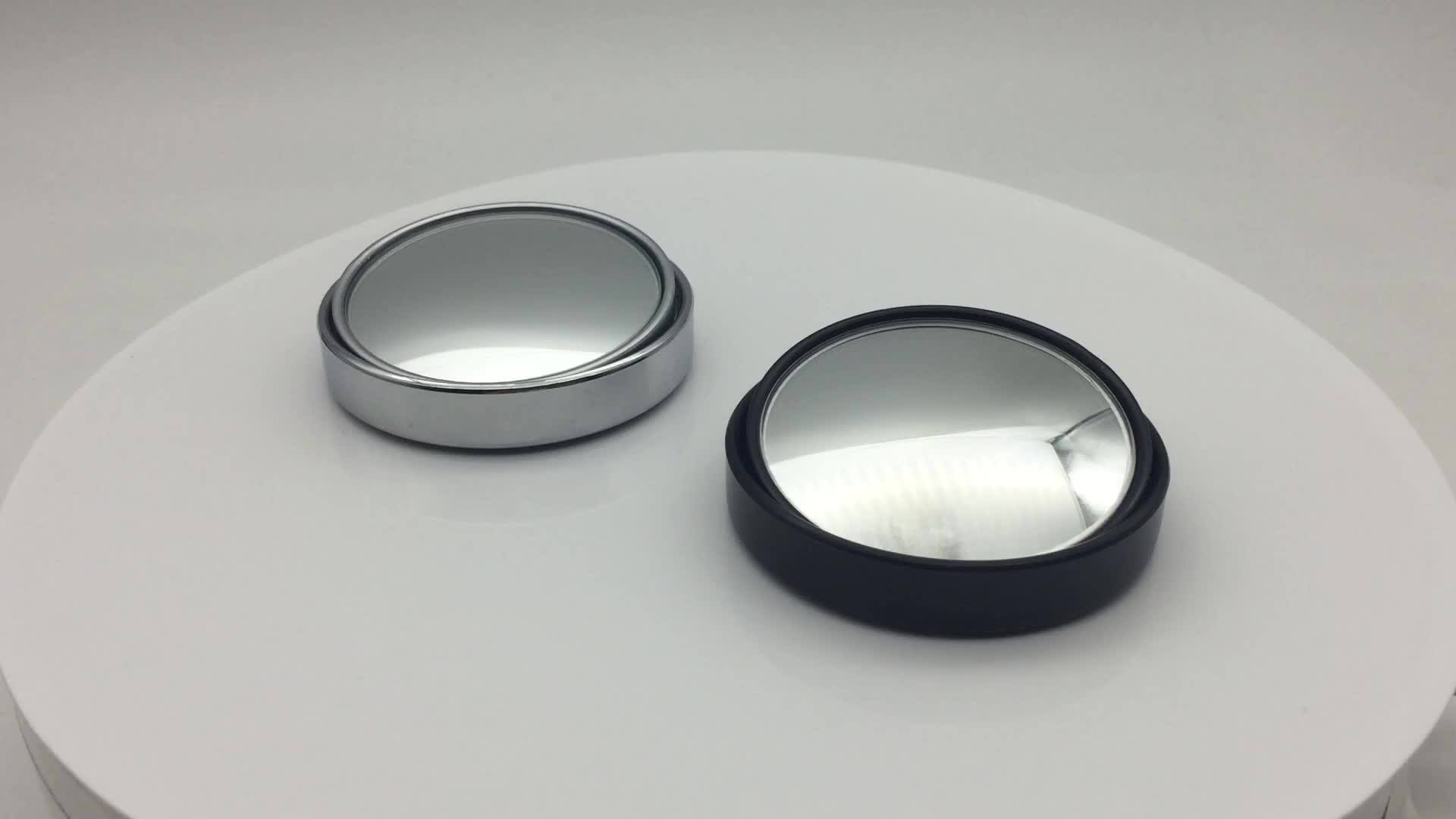 2.5" Large Convex Wide Angle Mirror Black Frame Blind Spot Mirrors