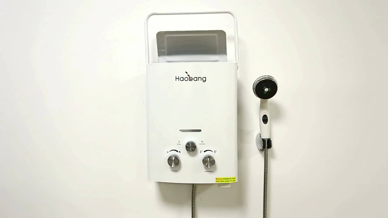 Small Size Model JSD126J outdoor camping portable gas water heater
