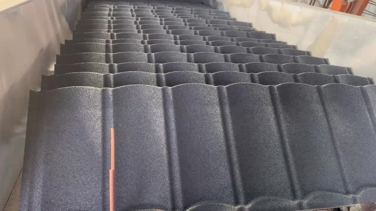 Factory Direct Sales Bond Tile Roofing Metal Roofing Tiles 0.4mm Stone