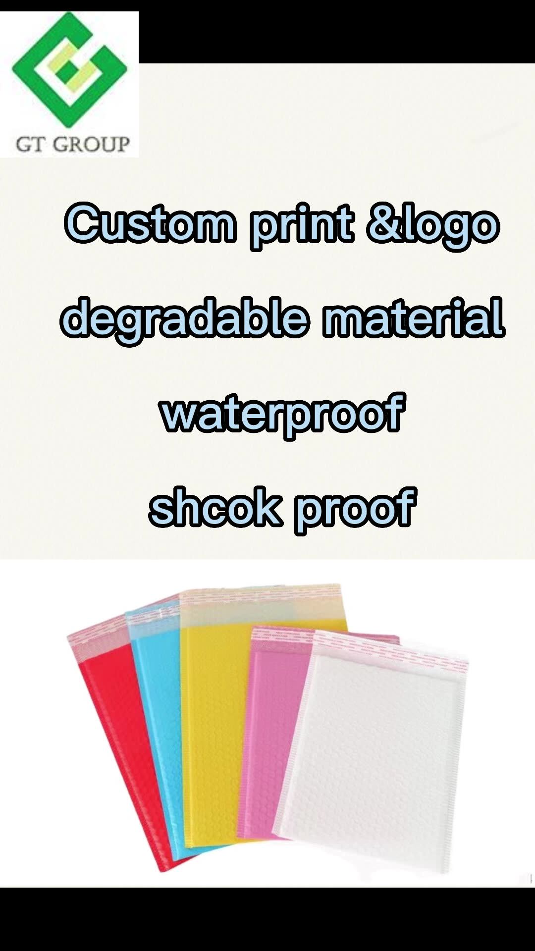 White Packaging Bubble Mailing Bags Custom Logo Poly Mailer A5 Shipping