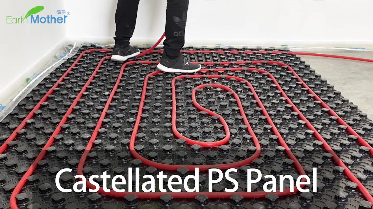 Castellated Ps Panel Underfloor Heating Systems For 16mm Diameter Pipe