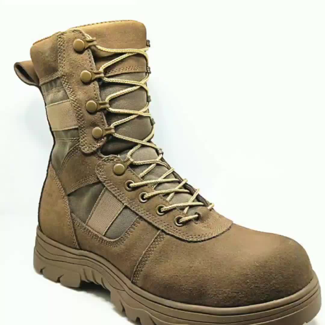 Brown Army Safety Combat Desert Suede Leather Antislip Brown Army Safety Combat Desert Suede Leather Antislip