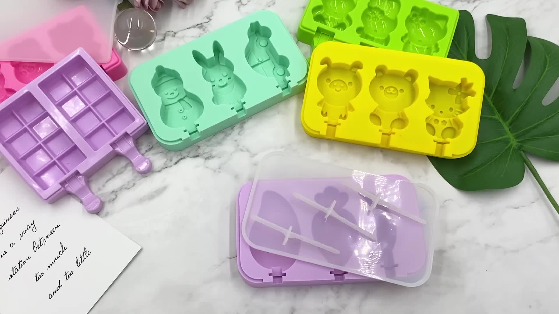 Bpa Free Silicone Ice Cream Mold For Kids Diy Dinosaur Popsicle Molds With Reusable Sticks Buy