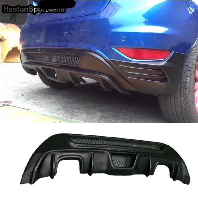 Diffusore Paraurti Posteriore In ABS Per Fiesta ST MK7 2012-2017 – Kit Divisione E Coprilabbra – Nero Lucido O Carbon Look