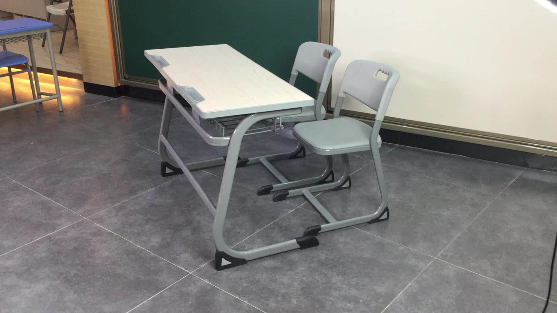 Wooden Double Seater Student Table Chair Price School Sets Best Sale