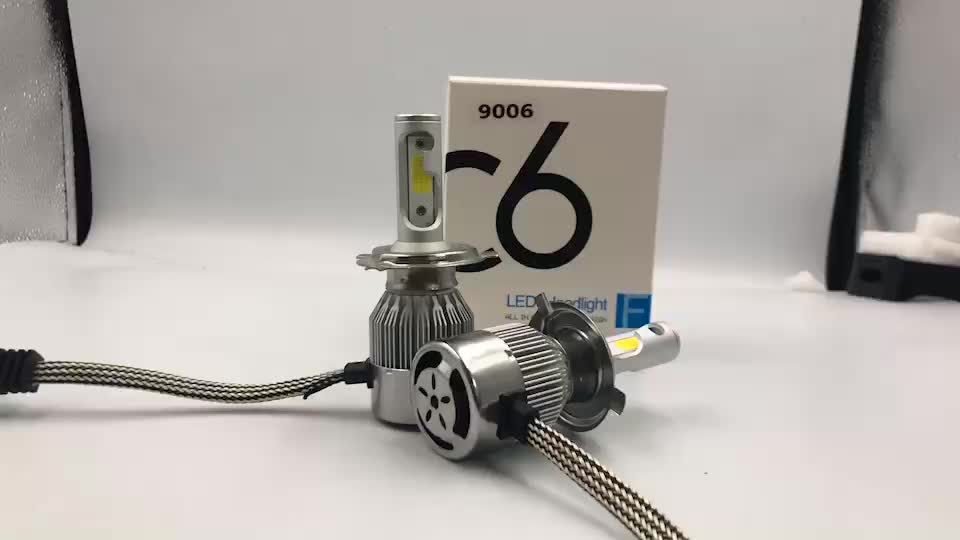 Easy Installation 930v 36w 3800lm Led Bulb C6 9006 Car Led Headlight