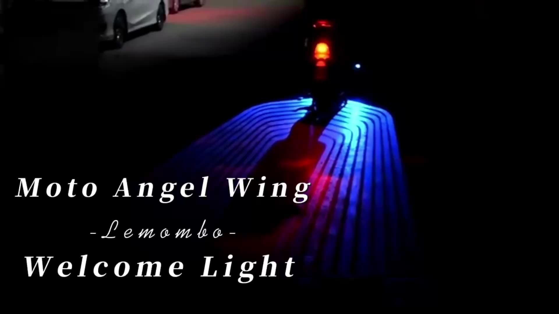 Motorcycle Modified Led Angel Wings Warning Front Lights