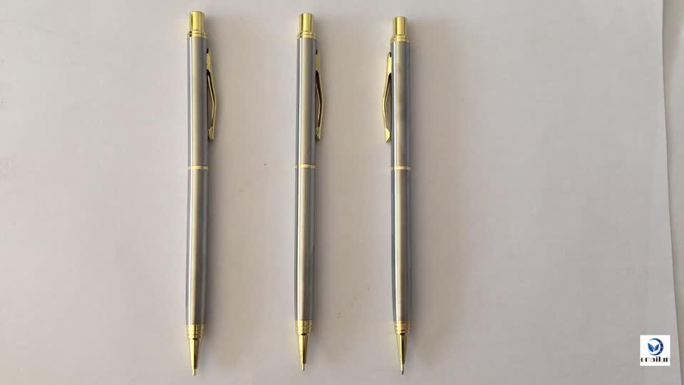 Cheap Bulk Promotional Slim Mechanical Pencil 0.5mm Metal Mechanical