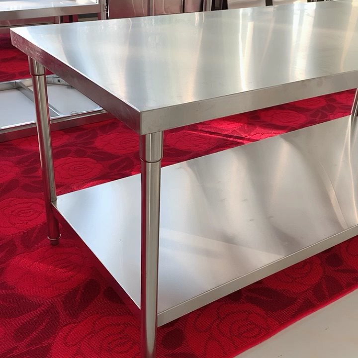 Customized Mobile Commercial Kitchen Equipment Three Tiers Stainless