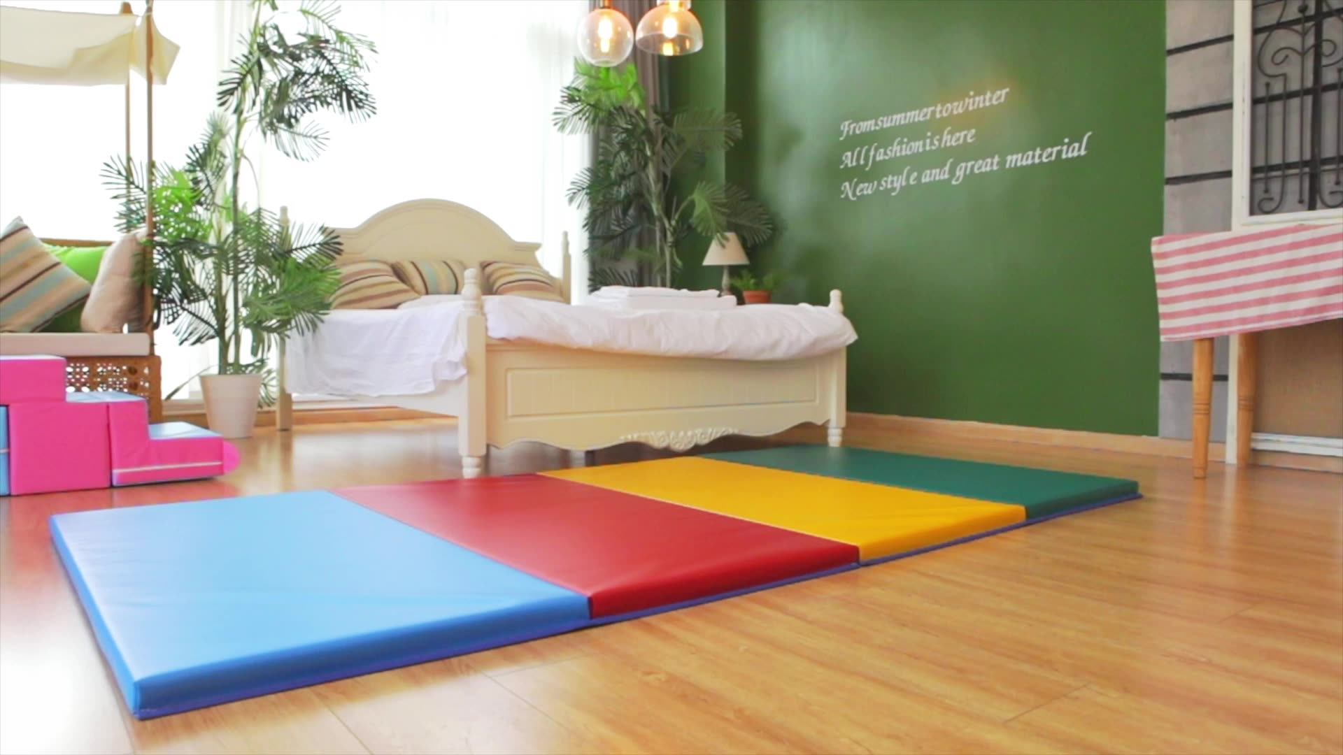 High Quality Athletes Folding Gymnastic Mat Foam Home Gym Mat Panel Mat