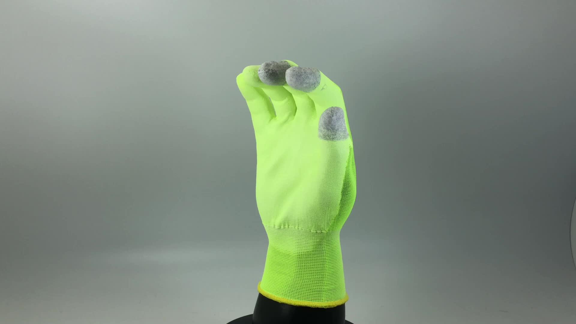 Srsafety Custom Hand Job Industrial Pu Coated Gloves Buy Pu Coated