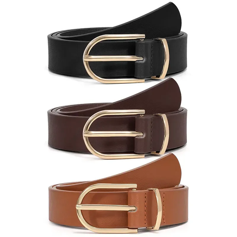 Women's Belt Thin Simple All-Match Trendy Korean Style Ins Style Decorative Fashion Trousers with Student Pin Buckle Jeans Belt