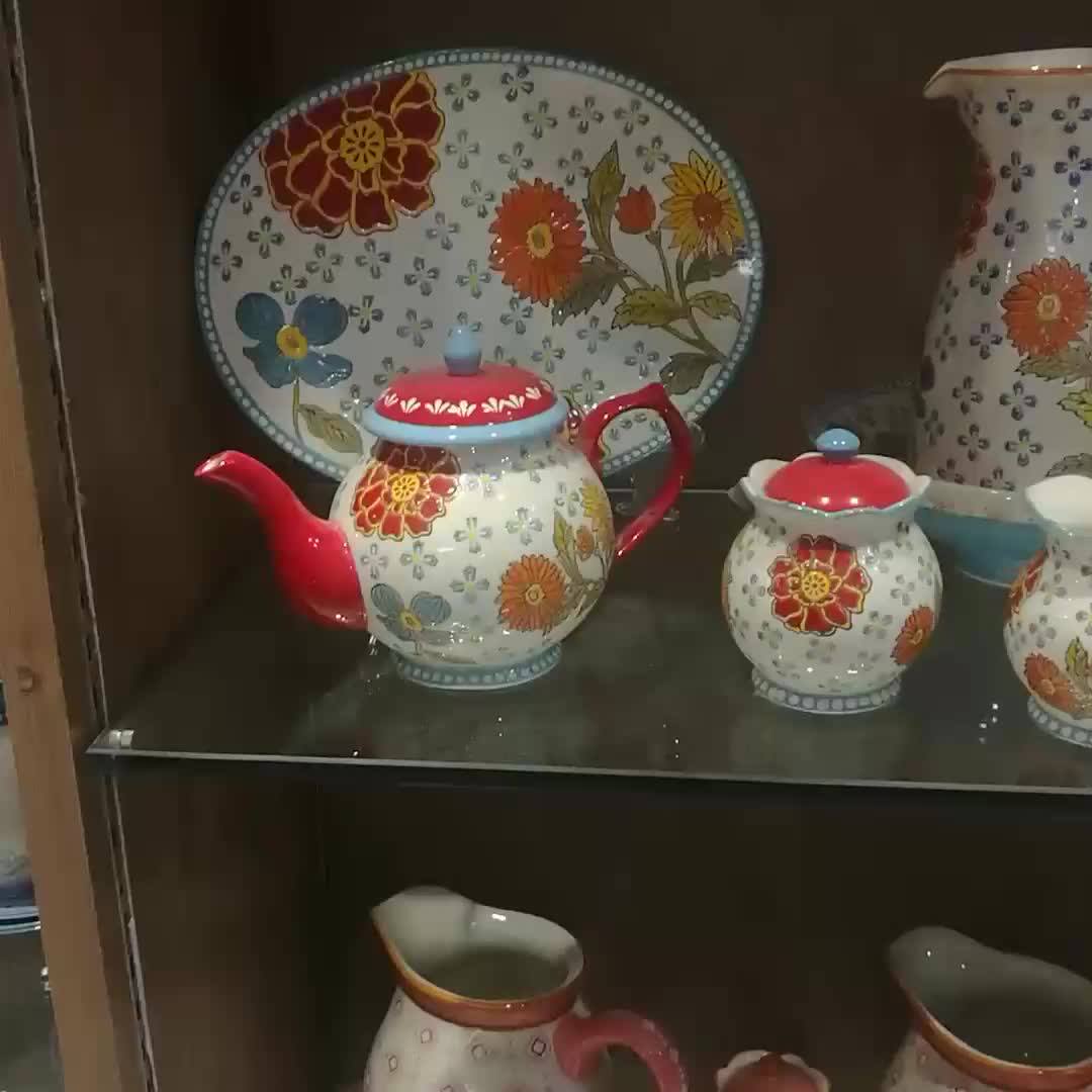 Environmentally Porcelain Housewares Flower Glazed Ceramic Rice Bowls