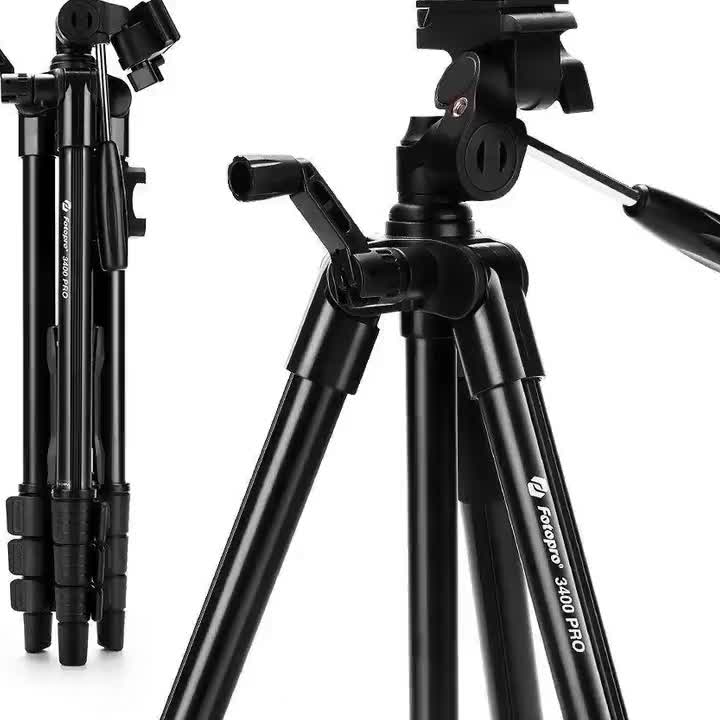 Fotopro 3 Way Lightweight Aluminum Video Phone Camera Tripod For Dslr