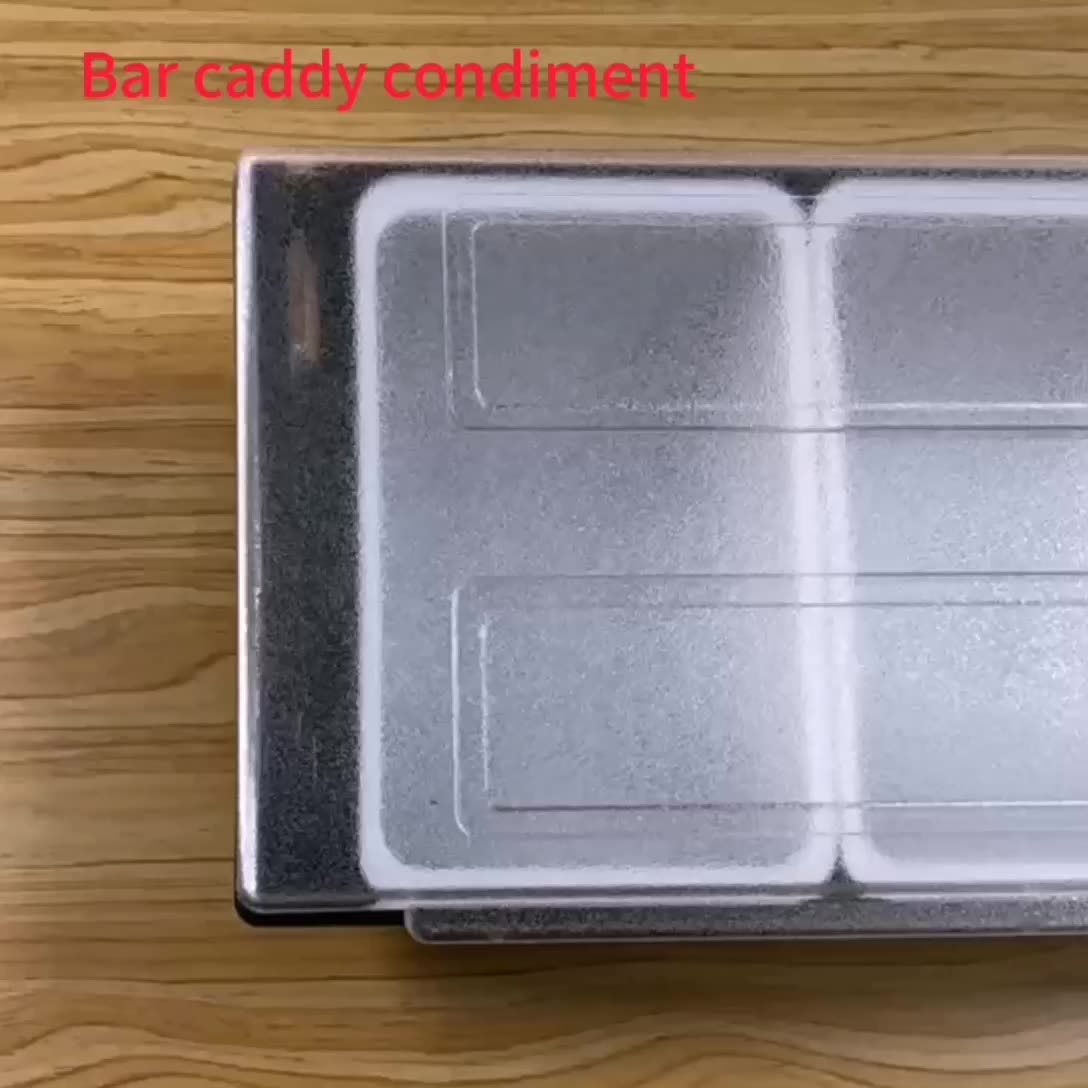 Customized Plastic Table Top Bar Condiment Server Organizer Condiment