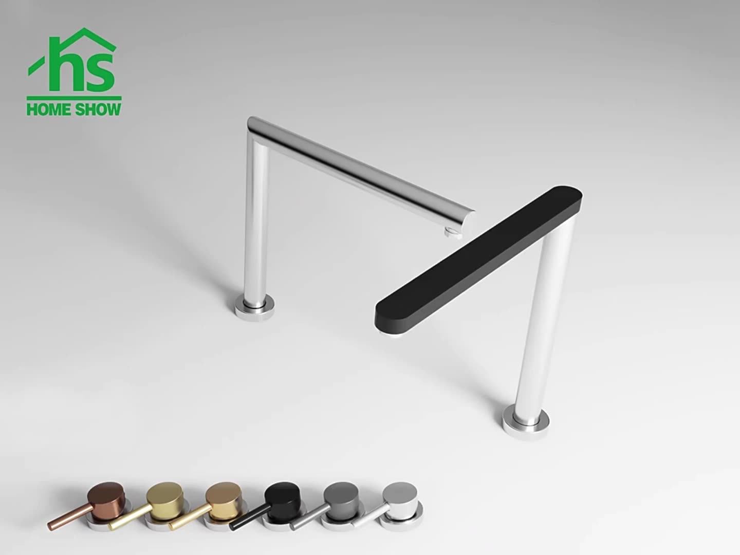 High Quality Long Life Brushed Kitchen Hot And Cold Water Mixer Tap