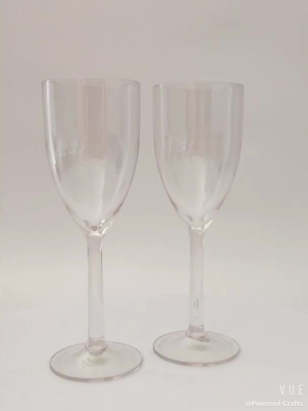 Clear Plastic Fluted 5 Oz Champagne Glasses Wedding Party Cup