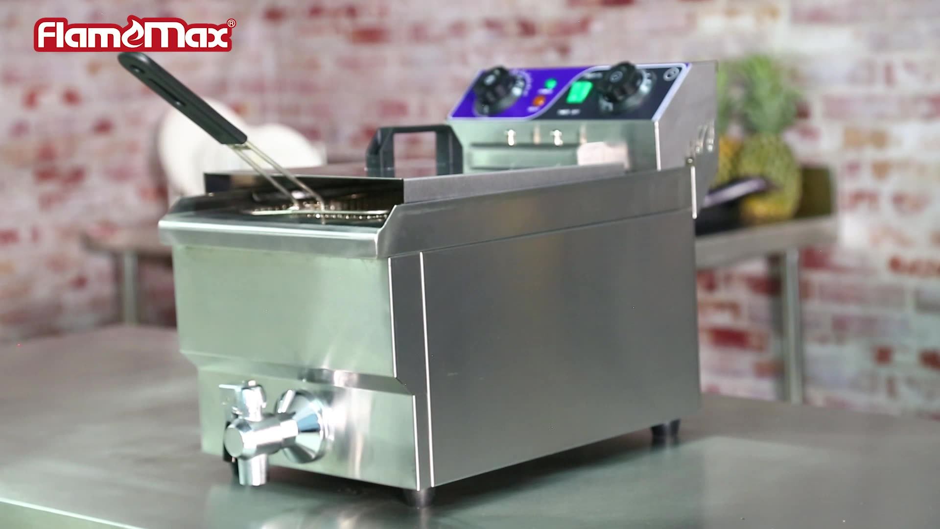 5.5l Commercial Stainless Steel Countertop Electric Deep Fryer For