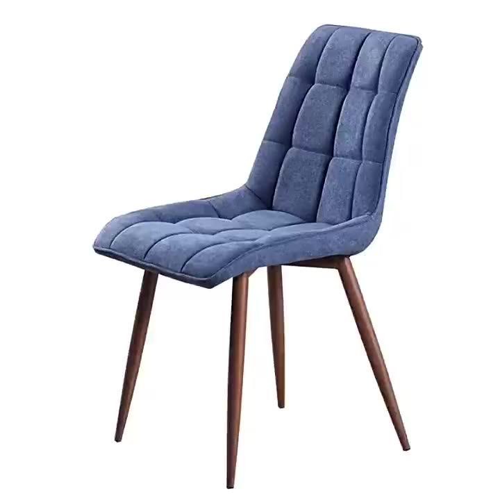 Luxury Modern Hotel Restaurant Dining Room Chair Blue Scandinavian