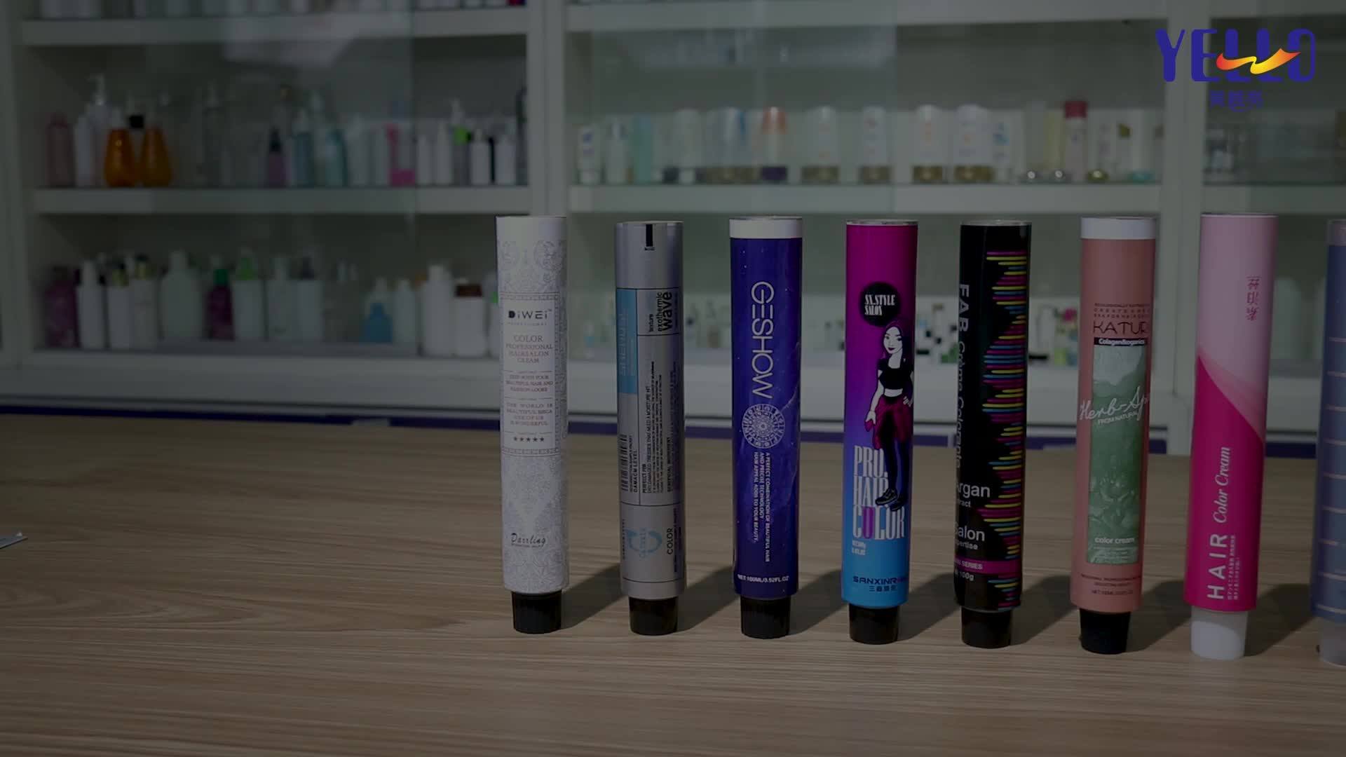 Custom Size Skincare Packaging Empty Hand Cream Lotion Aluminum Squeeze