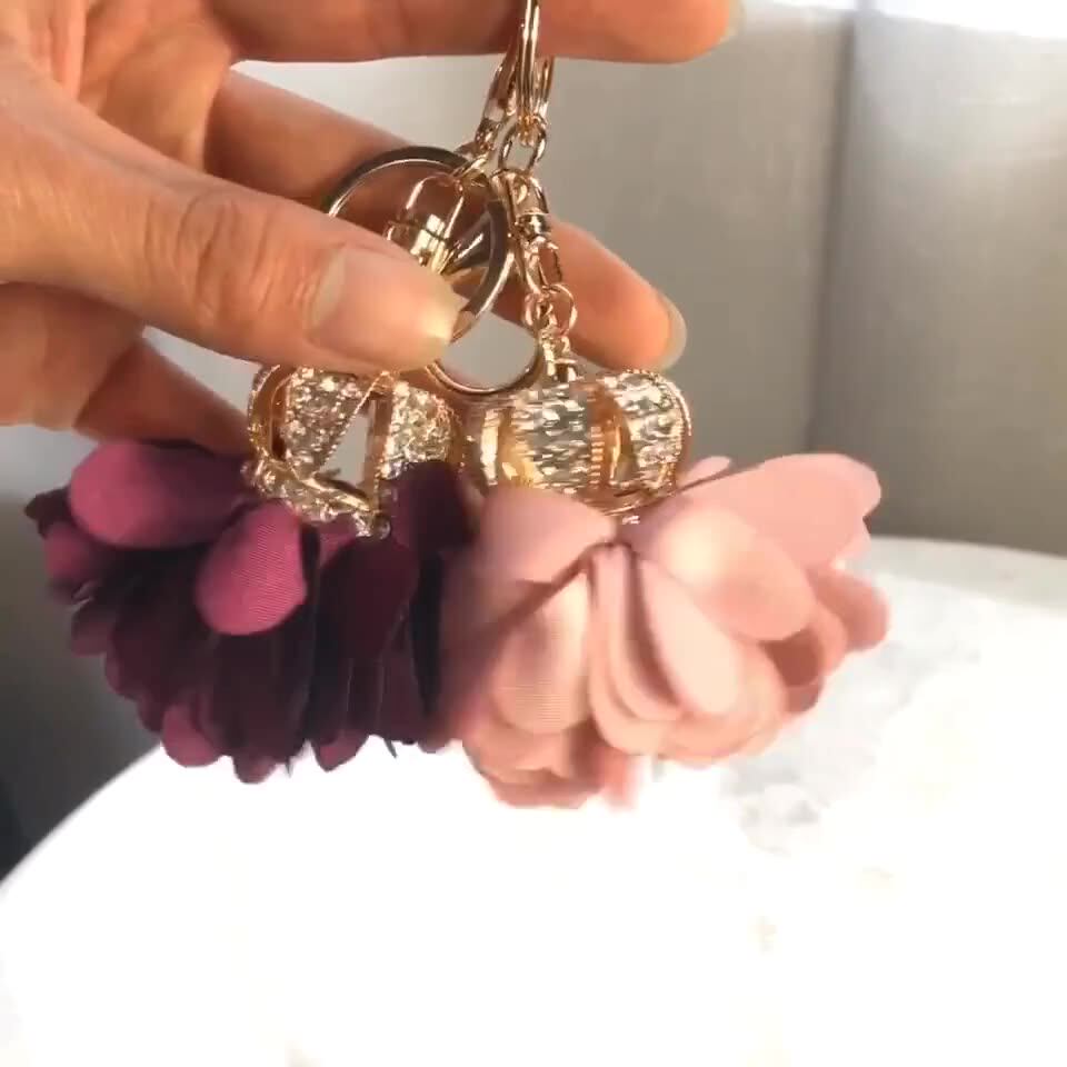 布花钥匙圈雪纺流苏汽车钥匙链女士情侣包饰品创意时尚魅力花卉饰品钥匙扣 Buy 新鲜布花 钥匙扣甜美花朵钥匙圈汽车钥匙环 女创意包包挂件精美挂饰钥匙扣包包车钥匙创意礼品 珍珠珠子魅力布花毛绒钥匙扣流苏钱包汽车挂件毛毛球创意礼品