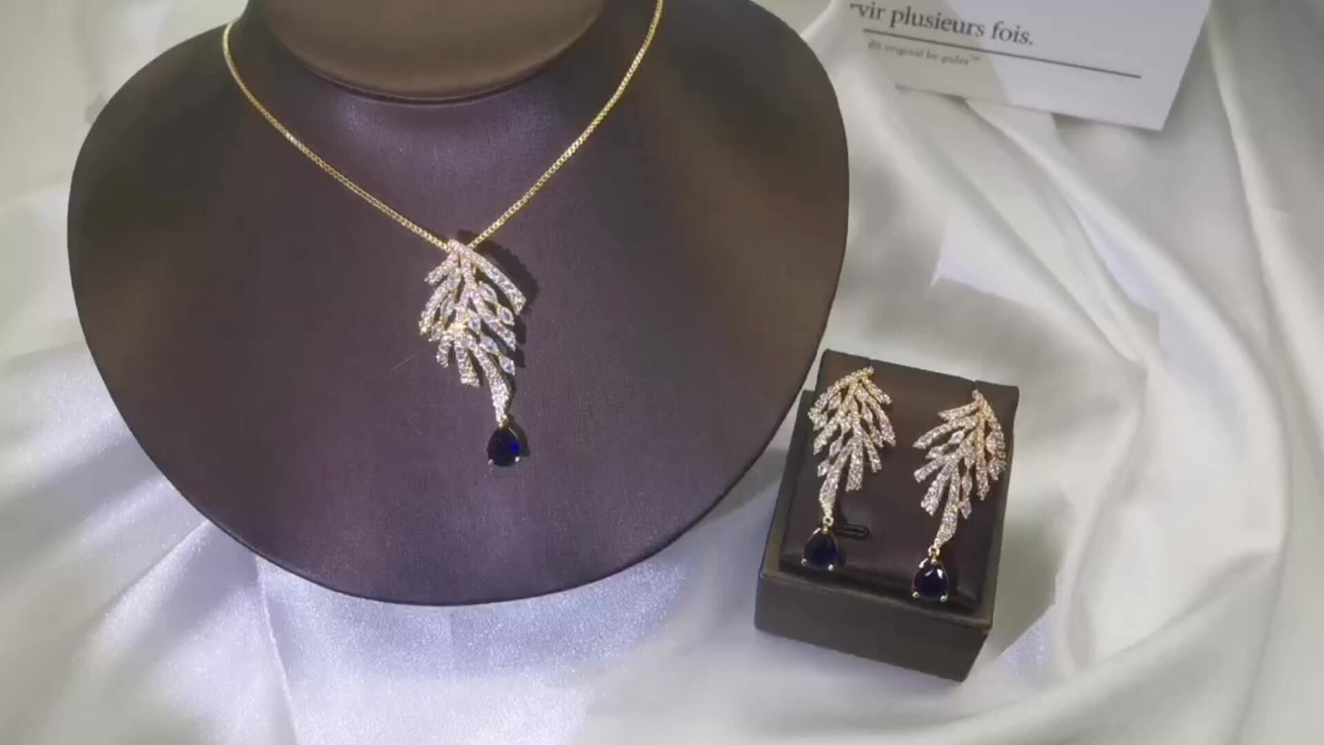 Tabora Jewelry Wholesale Dubai Jewelry Sets Gold Plated 18k Copper