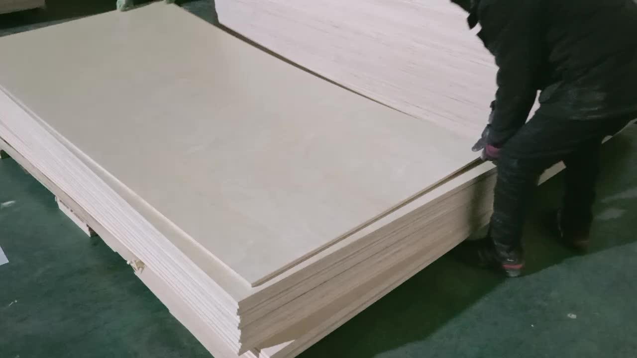 Great Grade 1220x2440x3mm Prefinished Uv Laminated Birch Plywood For