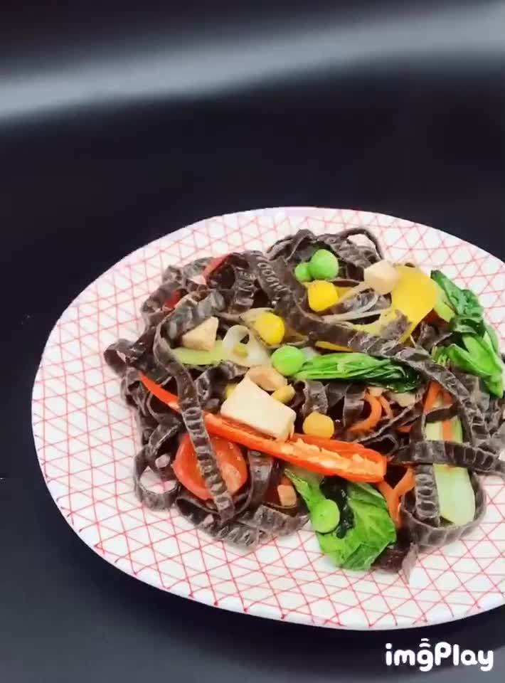 Dry High Protein Black Bean Noodles /high Fiber Black Soy Bean Pasta
