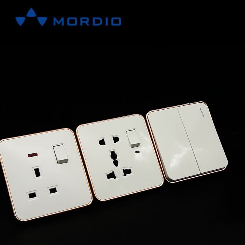 Uk Electrical Wall Switch And Socket 13a Multiple 5 Pin Mf Socket Power