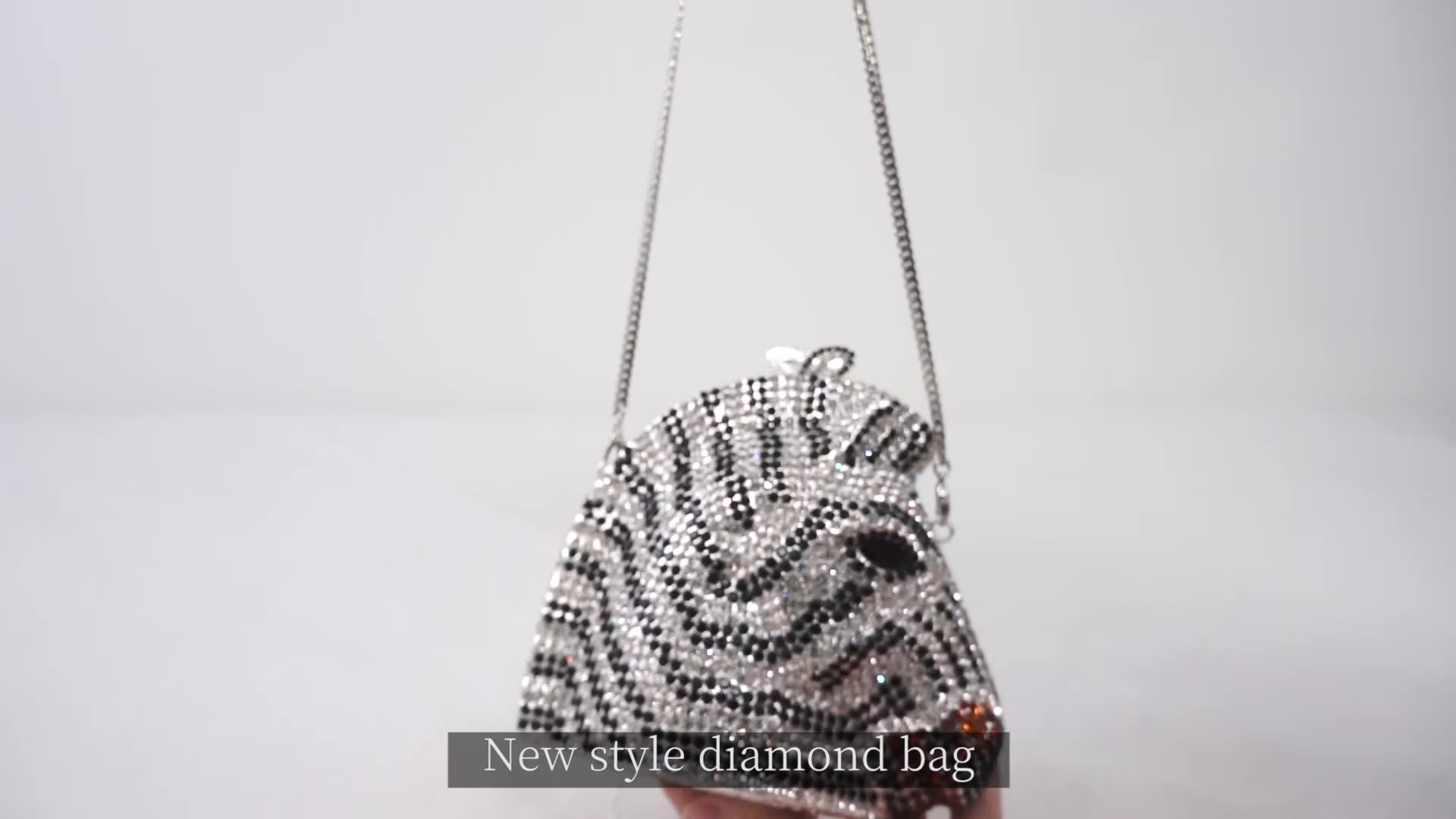 Luxury Rhinestone Lady Horse Shape Purse Charms Fancy Animal Popsicle