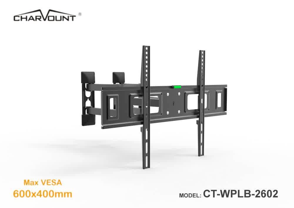 Charmount Max Vesa 600*400mm Articulating Tv Wall Mount 70 Inch Full Motion Corner Tv Bracket Tv