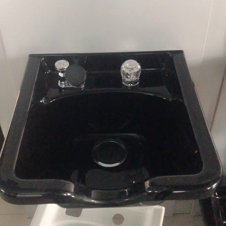 Hair Salon Shampoo Chairs Washing Ceramic Basin Used Salon Hair Shampoo