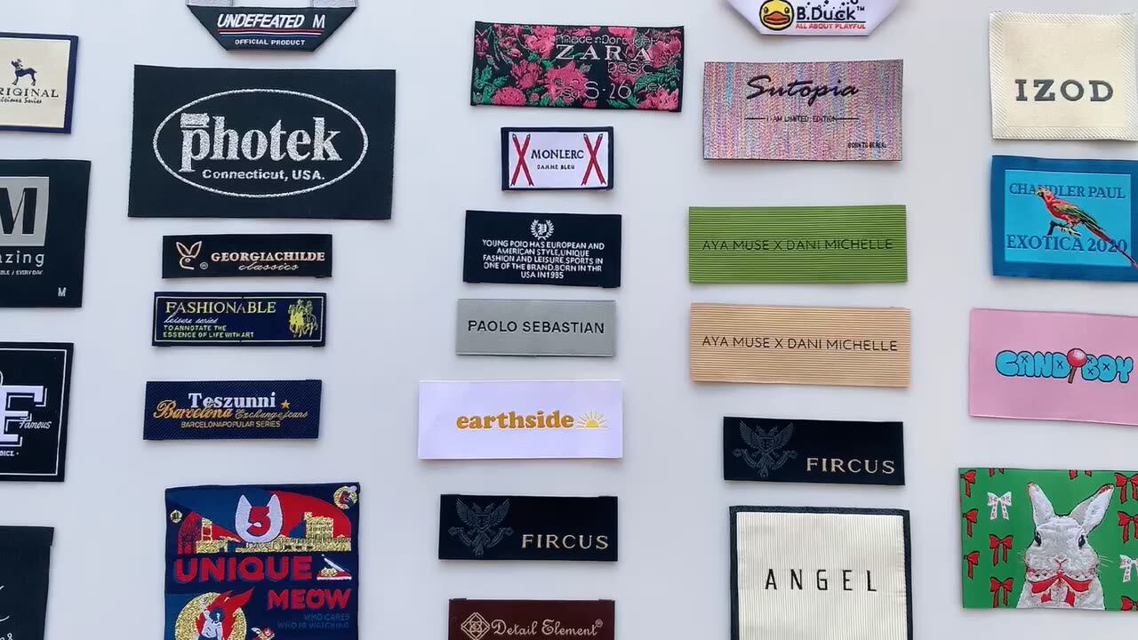 Latest Customised Garment Accessories Fabric Clothing Black Polyester