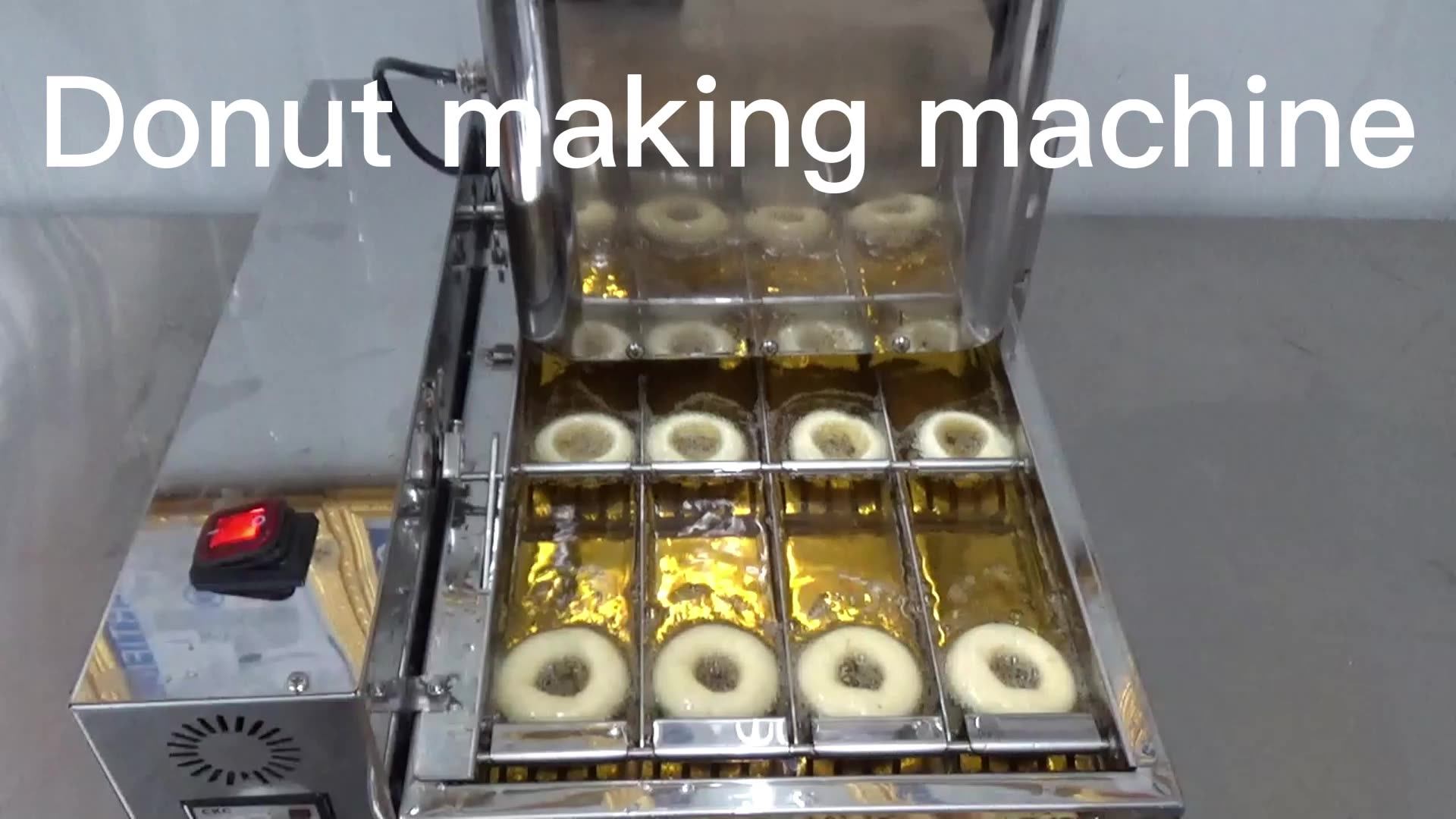Stainless Steel Fourrow 220v Automatic Doughnut Machine Small Home
