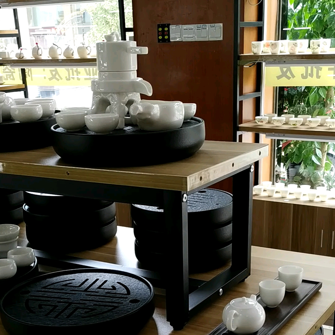 Round Table Chinese Bamboo Gongfu Tea Tray For Kungfu Tea Set For Tea