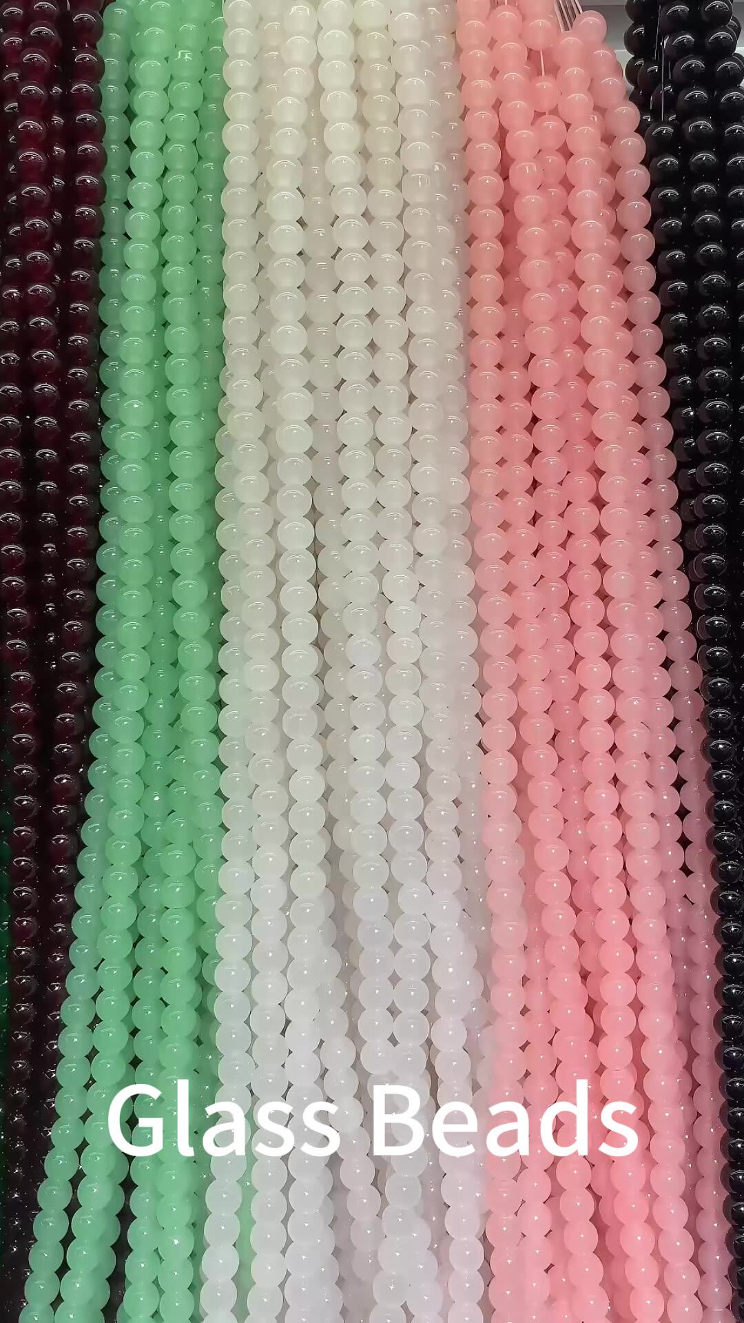 Factory Wholesale Round Crystal Beads Good Quality Glass Beads For