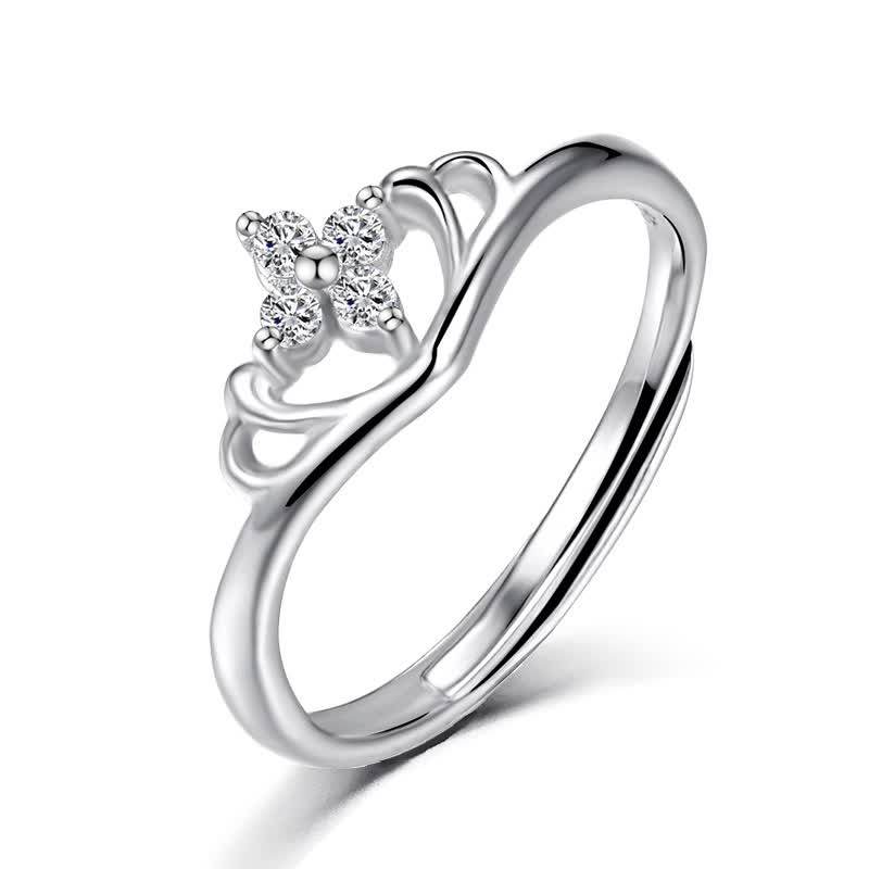 2020 Cubic Zirconia Crown Anillos En Forma De Corona Bague Couronne ...
