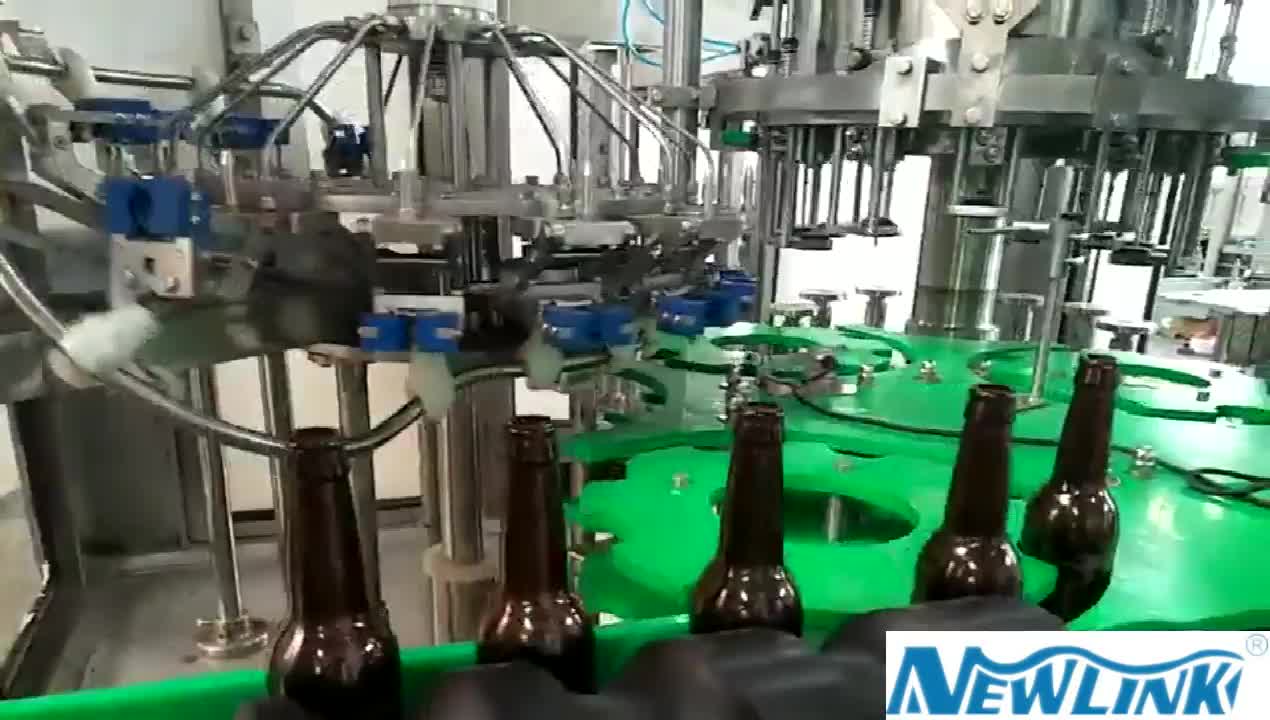 3in1 Monobloc Rinsing Filling Capping Machine For Glass Bottle /beer