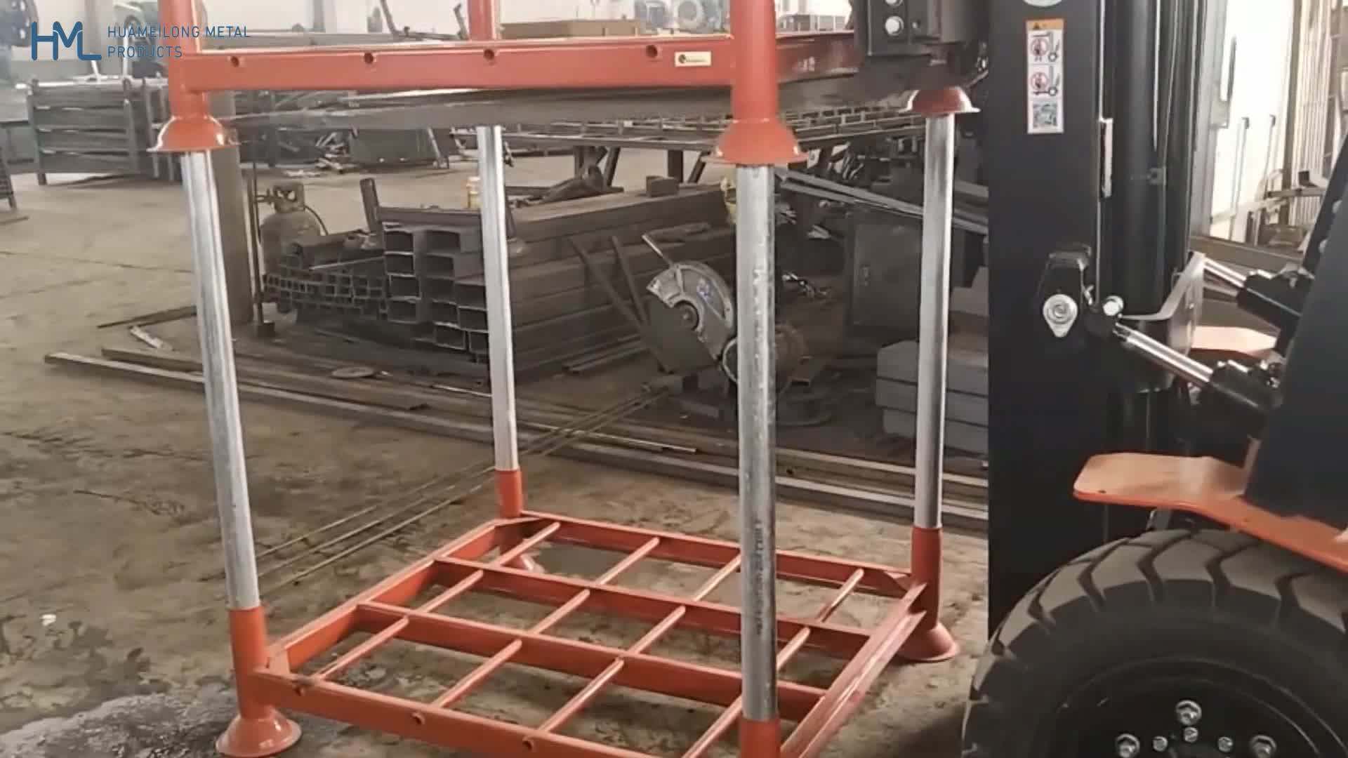 Industrial Standard Size Welded Galvanized Stacking Lowest Storage