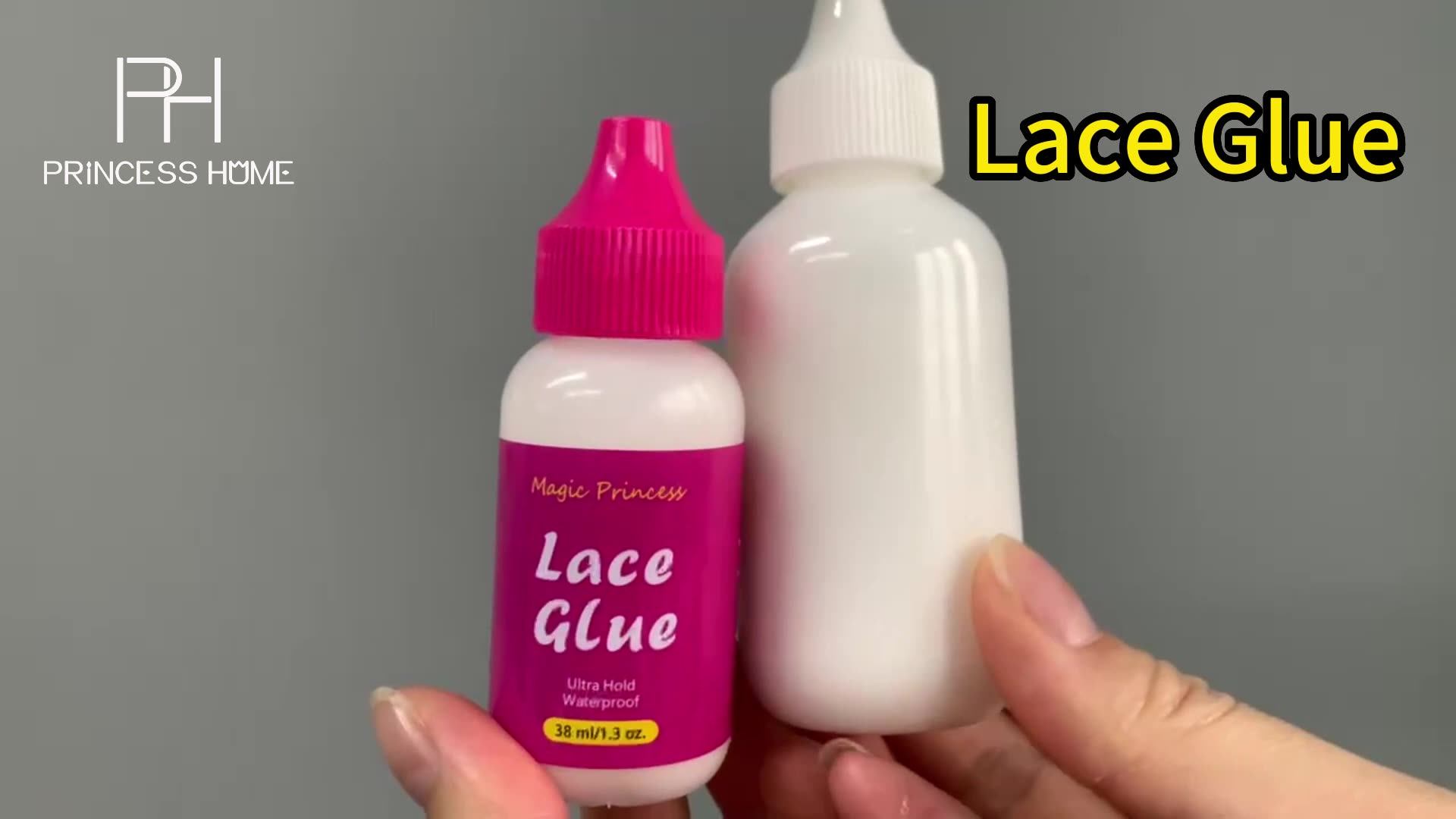 Private Label Waterproof Hair System Adhesive Lace Glue Super Strong Hold Clear Wig Glue For