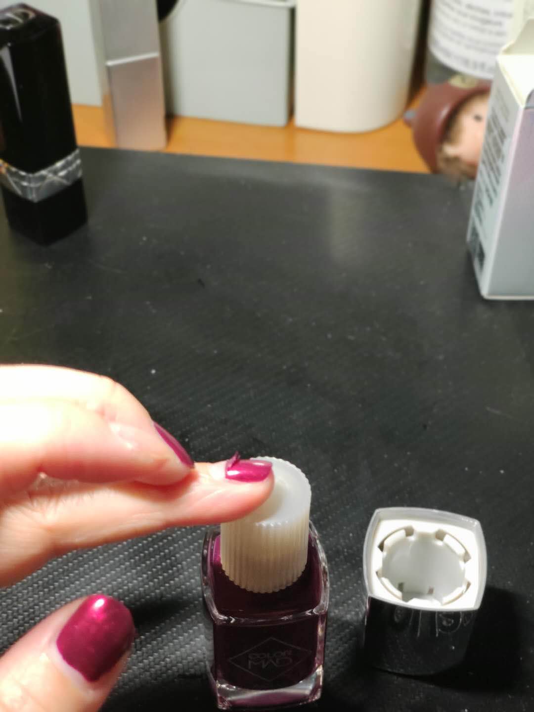 安全可剥指甲油快干酒红性价比真高，真实上手体验,第7张