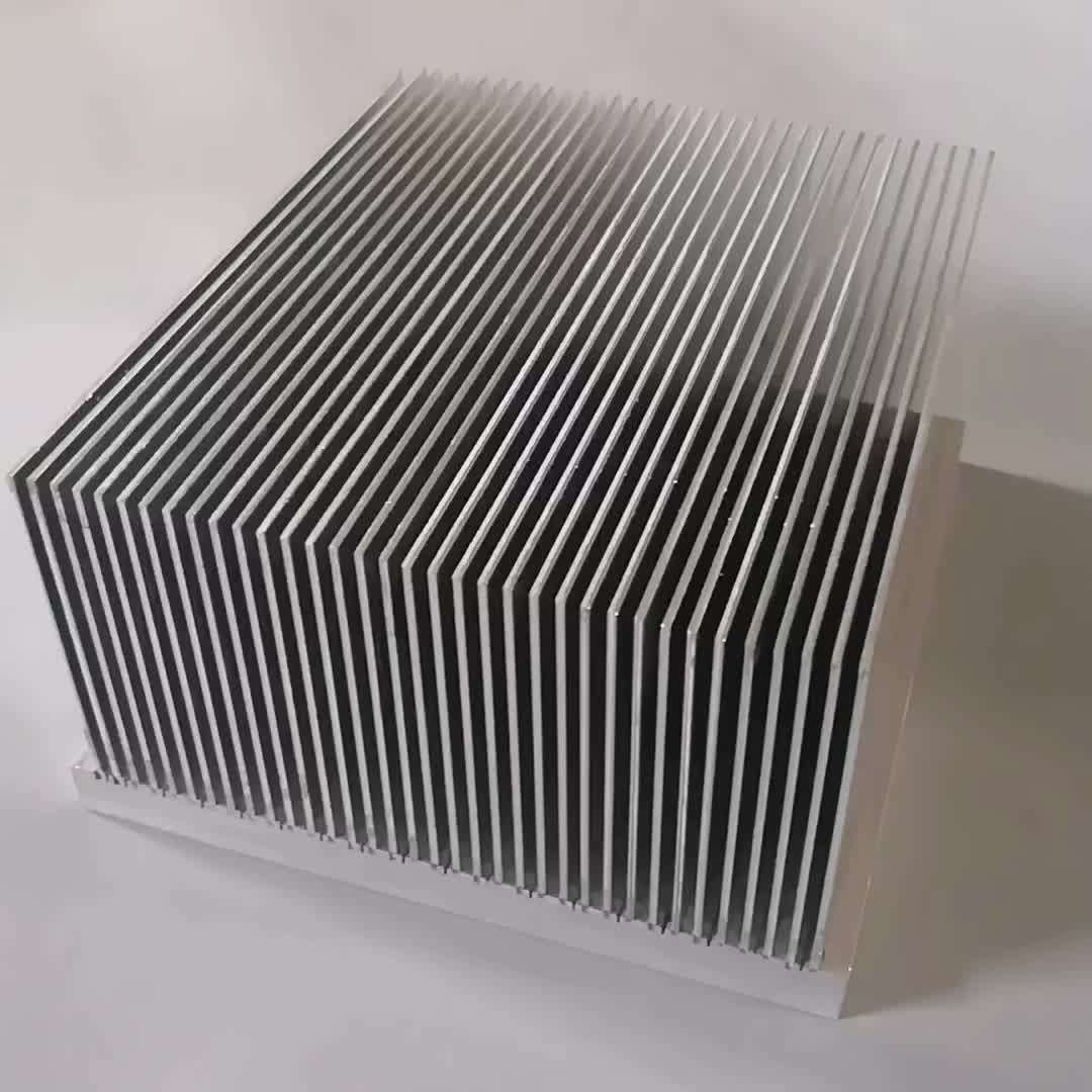 High Power Heatsink 203(w)*114(h)*228(l)mm With Filled Heat Conductive